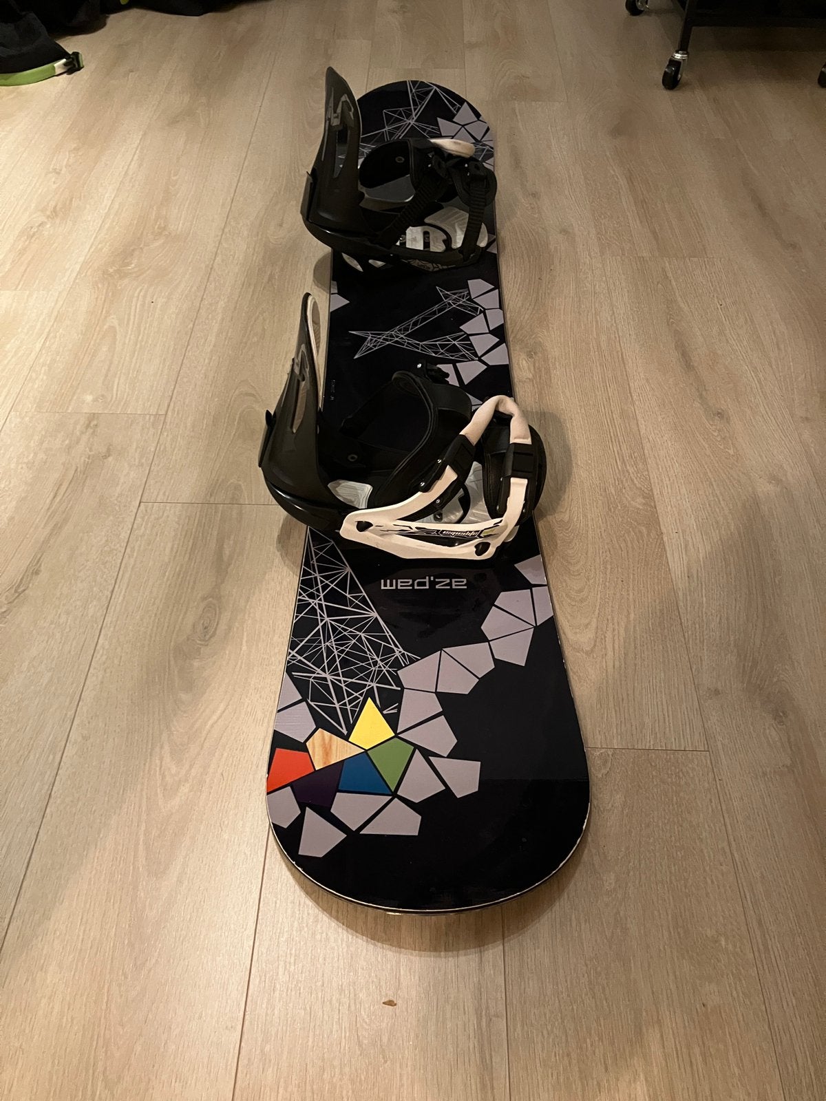 Snowboard incl. Easy fix bindingen en opbergtas, Ophalen, Zo goed als nieuw, Board