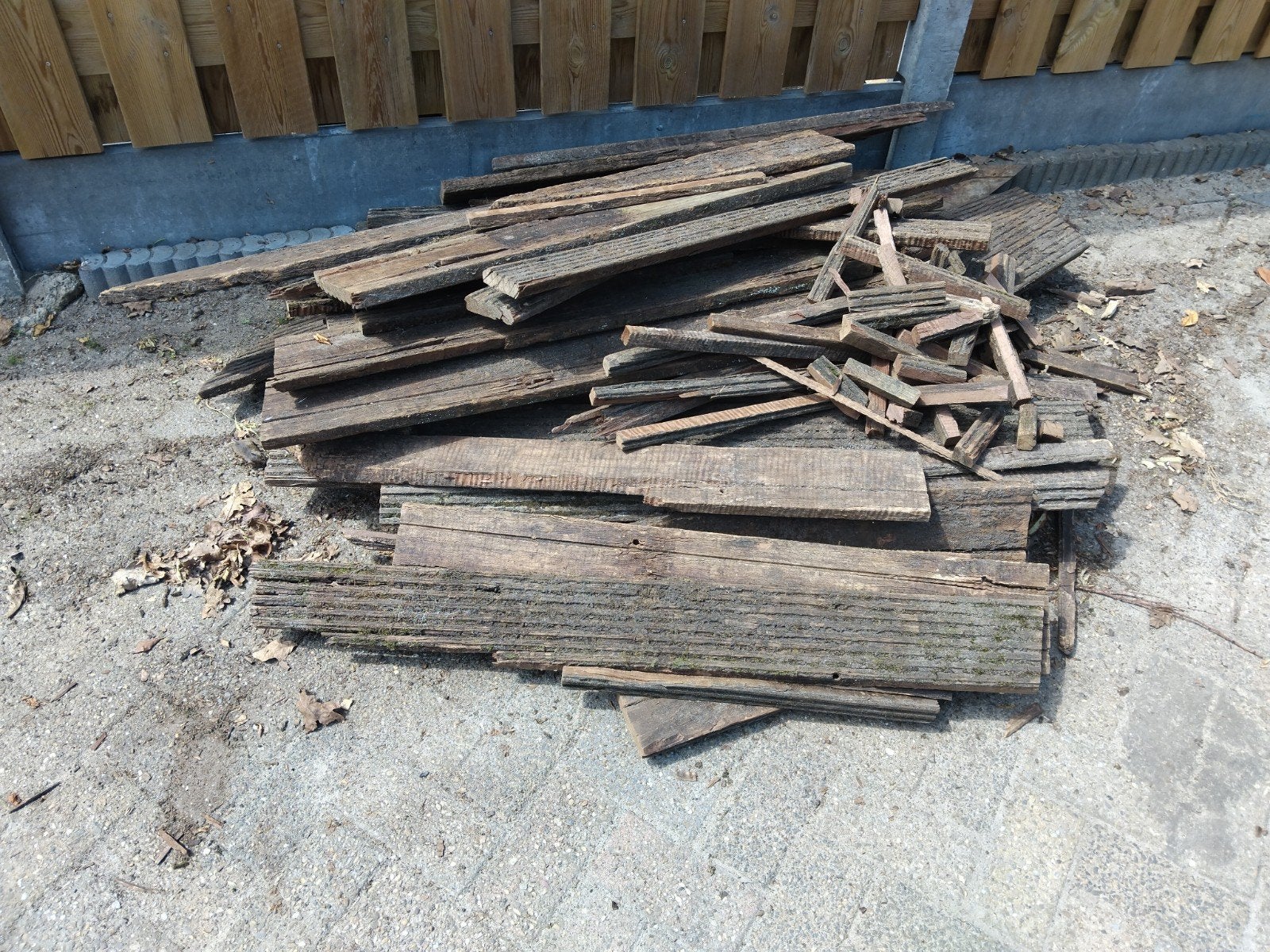 Gratis hardhout, Tuin en Terras, Minder dan 3 m³, Ophalen