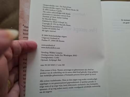 A. Capella - Het recept voor liefde hh, Wereld overig, A. Capella, Ophalen of Verzenden, Zo goed als nieuw