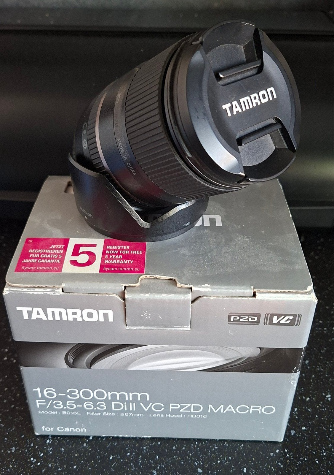 Tamron 16-300mm f/3.5-6.3 Di II VC PZD Macro Canon EF, Audio, Tv en Foto, Fotografie | Lenzen en Objectieven, Macrofunctie, Overige typen