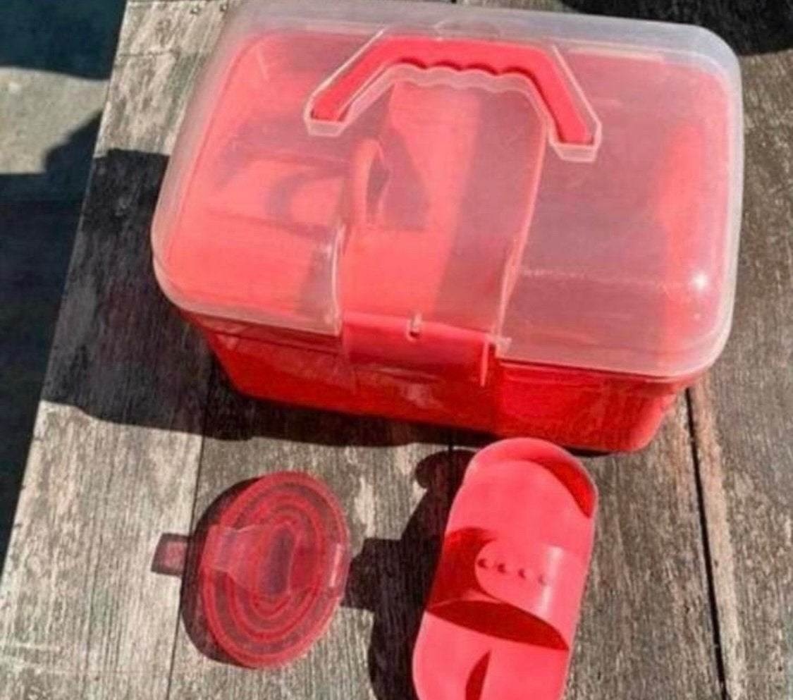 Redhorse poetskist met 2 borstels., Ophalen of Verzenden, Gebruikt