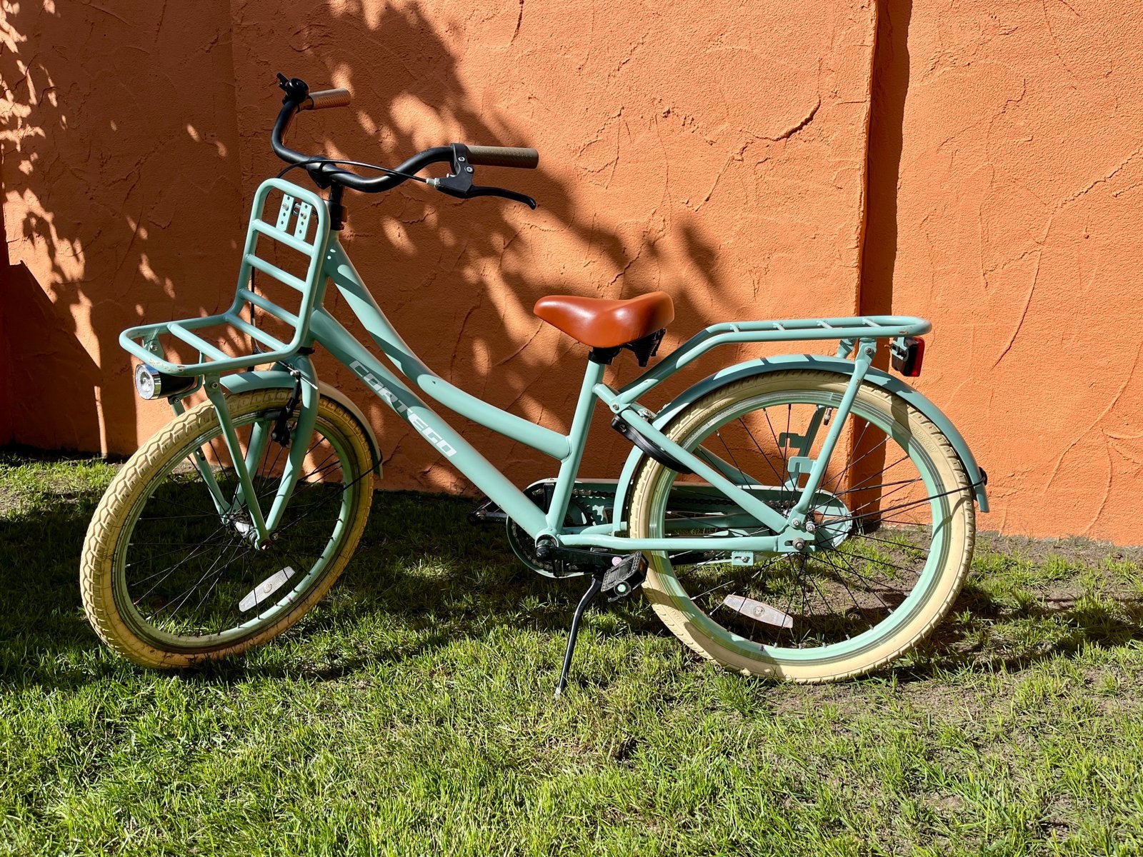 Cortego liberty - groene meisjesfiets - 22 inch, Ophalen, Zo goed als nieuw, Terugtraprem, 22 inch