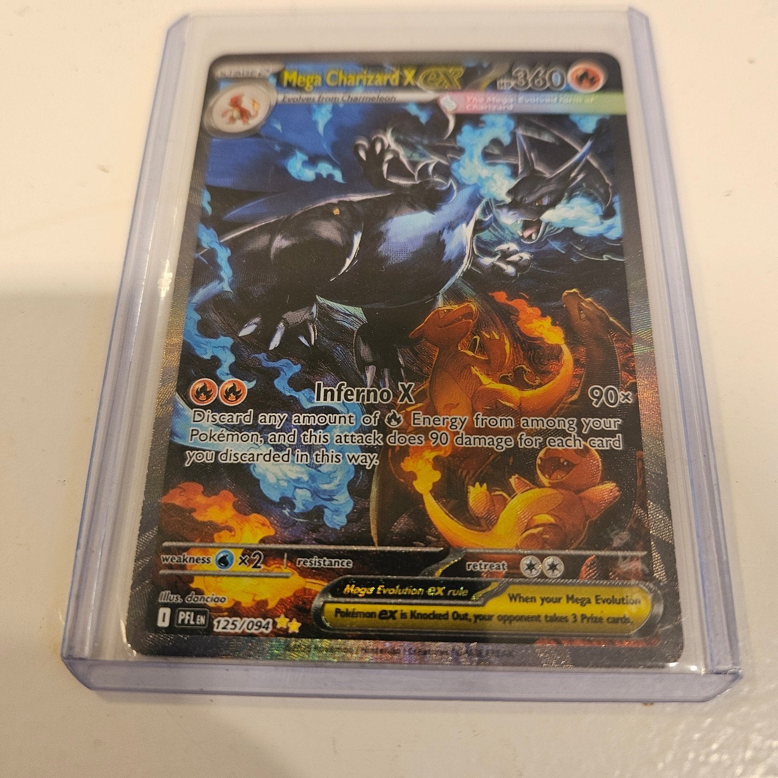 Pokemon Phantaamal Flames Mega Charizard X EX 125/094, Ophalen, Zo goed als nieuw