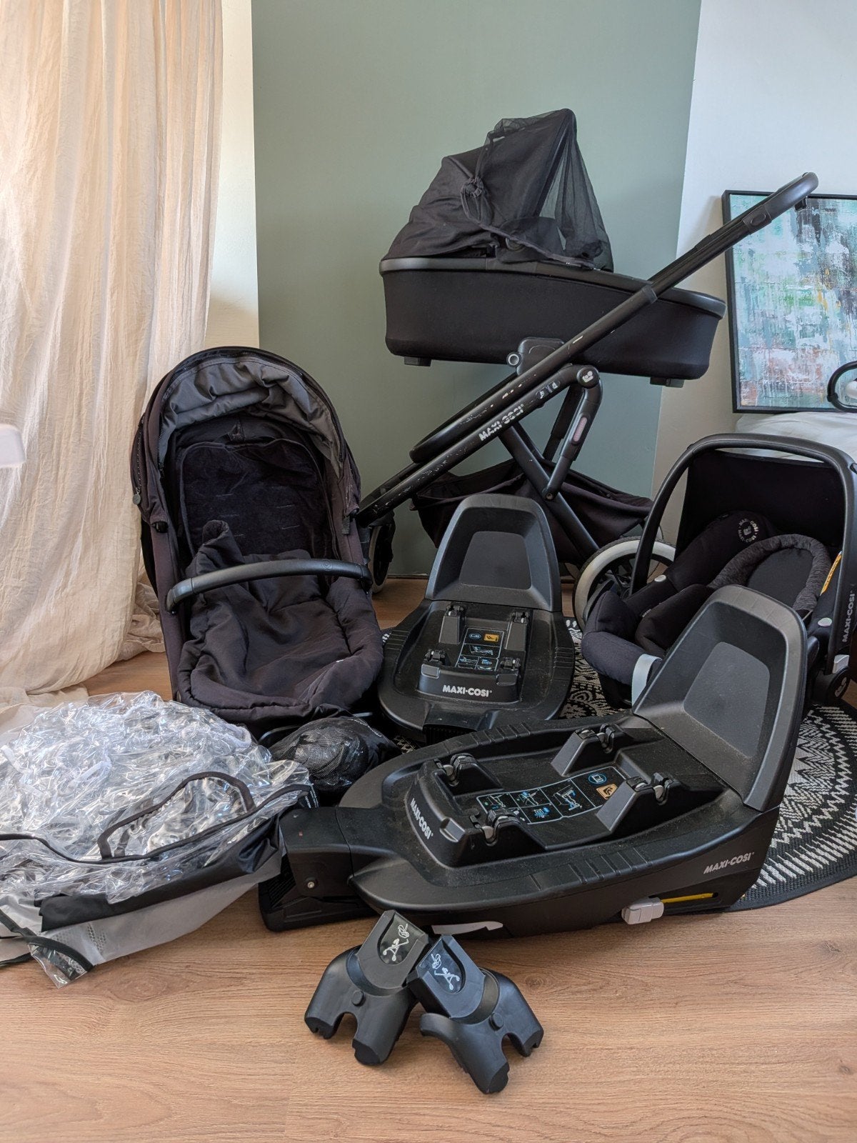 Completeset Maxi-Cosi Oria/ Lila XP Combiwagen met autostoel, Ophalen, Gebruikt, Met autostoeltje