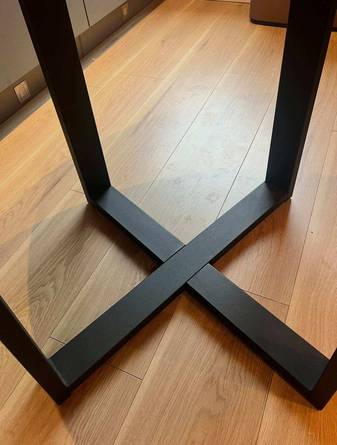 HACO ronde Countertafel Ø130 cm, Ophalen, 100 tot 150 cm, Industrieel, Landelijk, Rond
