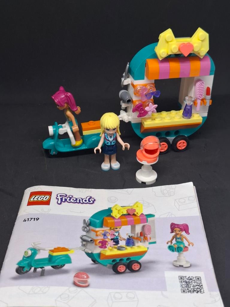 Lego Friends Scooter met Salon - Complete Set, Kinderen en Baby's, Speelgoed | Duplo en Lego, Ophalen of Verzenden, Zo goed als nieuw
