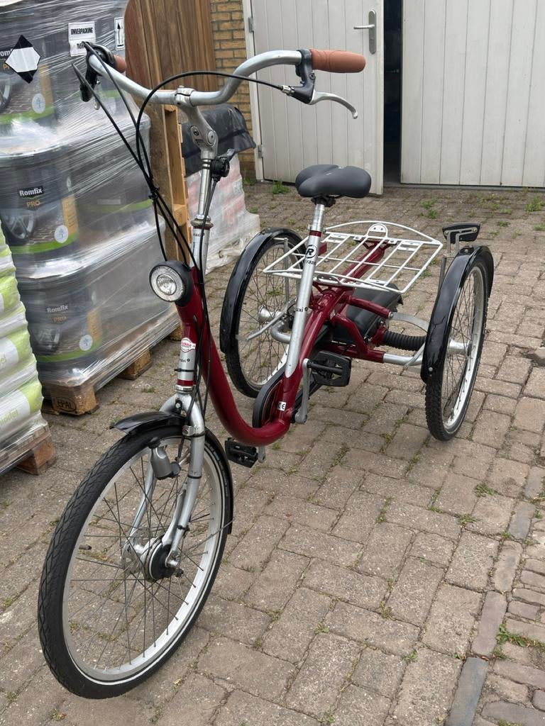 Van Raam Maxi 2 driewieler - Bordeaux rood - Topconditie, Ophalen of Verzenden, Zo goed als nieuw