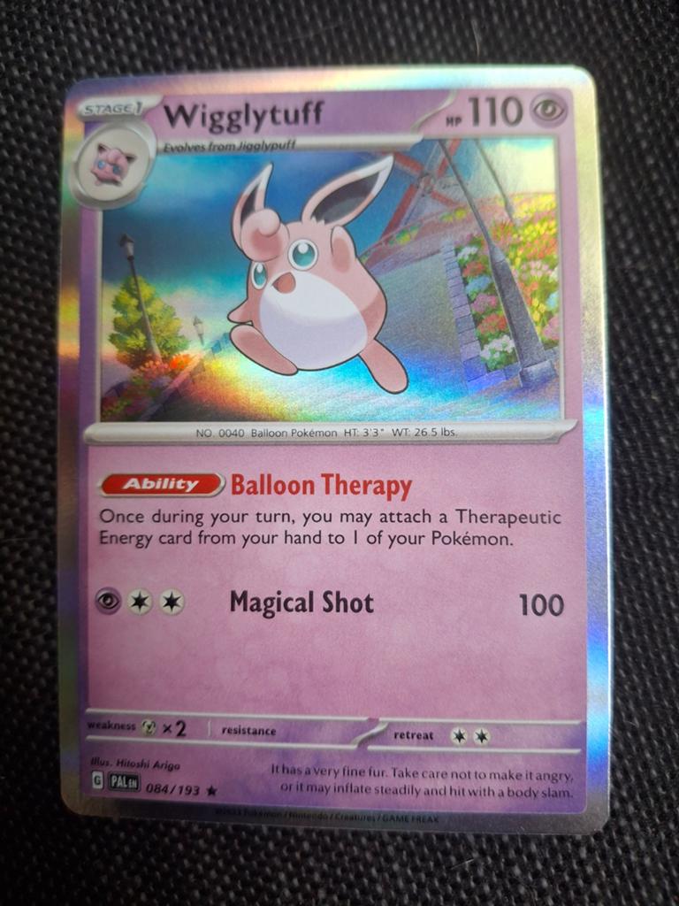 Wigglytuff Pokémon Kaart - Foil (084/193), Ophalen of Verzenden, Zo goed als nieuw, Losse kaart