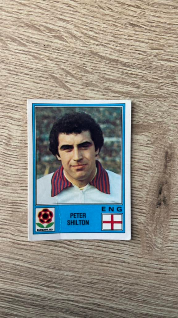 Panini Europa 80 plaatje Peter Shilton EK 80, Ophalen of Verzenden, Gebruikt, Plaatje