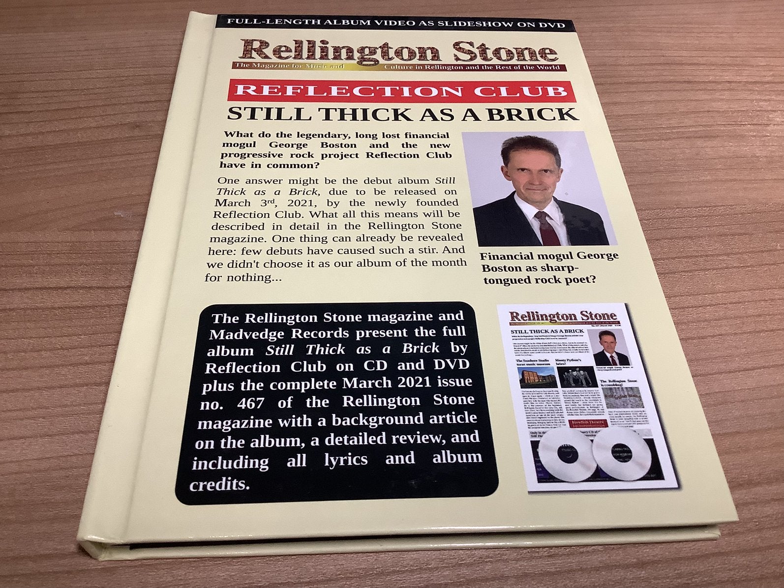 Reflection Club – Still Thick As A Brick CD (Digibook)+ DVD, Inclusief DVD, Boxset, Ophalen of Verzenden, Zo goed als nieuw