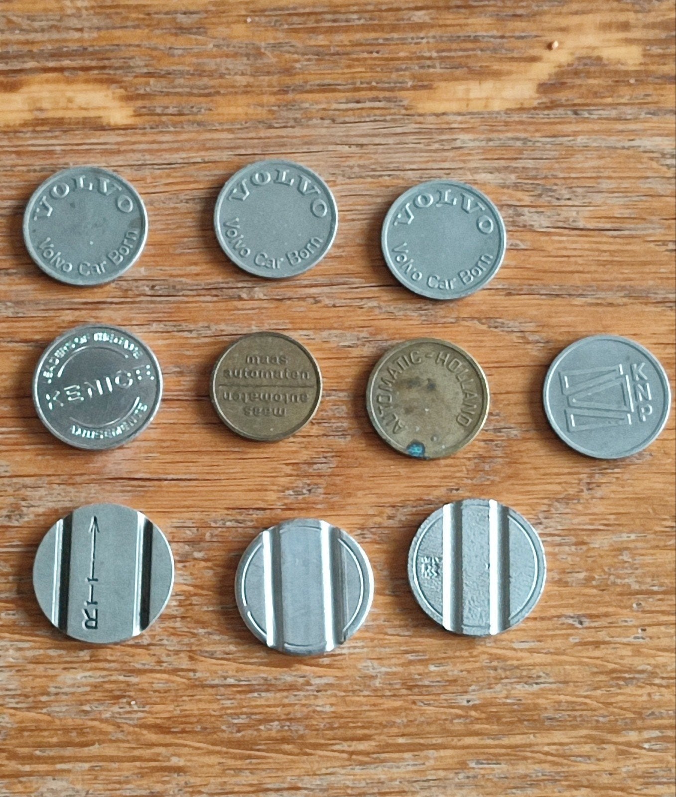 Diverse muntjes voor automaten, Postzegels en Munten, Ophalen of Verzenden, Overige materialen