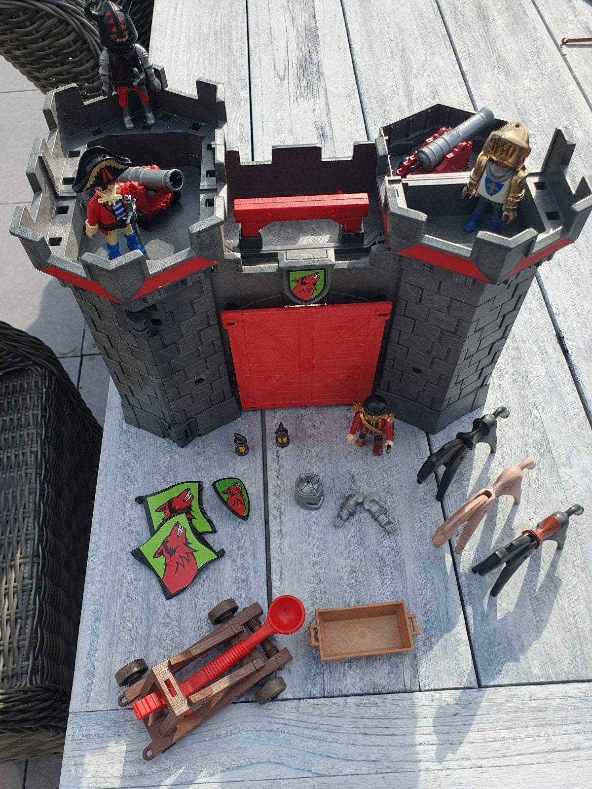 playmobil kasteelkoffer, Ophalen of Verzenden, Gebruikt, Kasteel/Fort