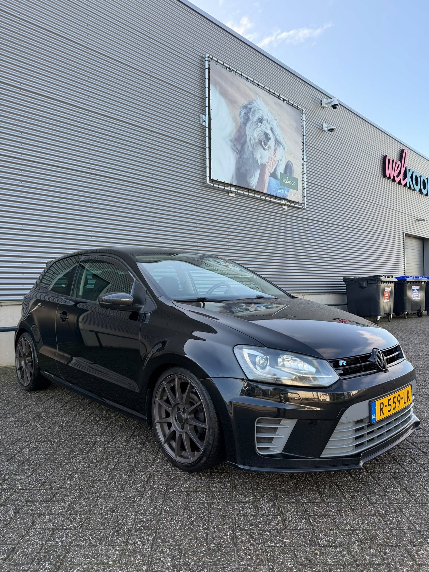 Volkswagen Polo / R line / Airco / Airride / Apk, Auto's, Voorwielaandrijving, Euro 5, Zwart, 988 kg