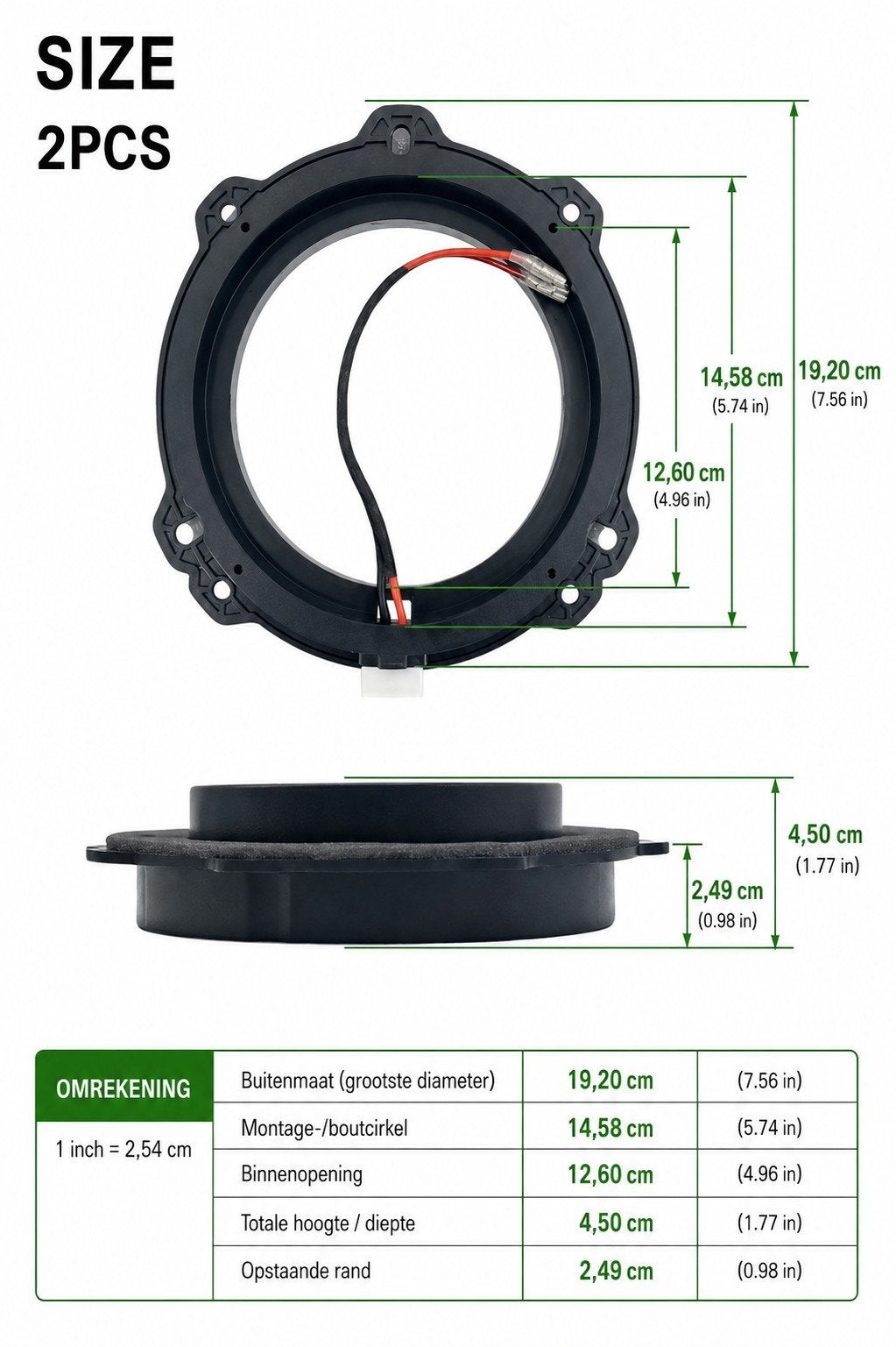 Centreerringen speakers voor Kia of Hyundai, Ophalen of Verzenden, Nieuw