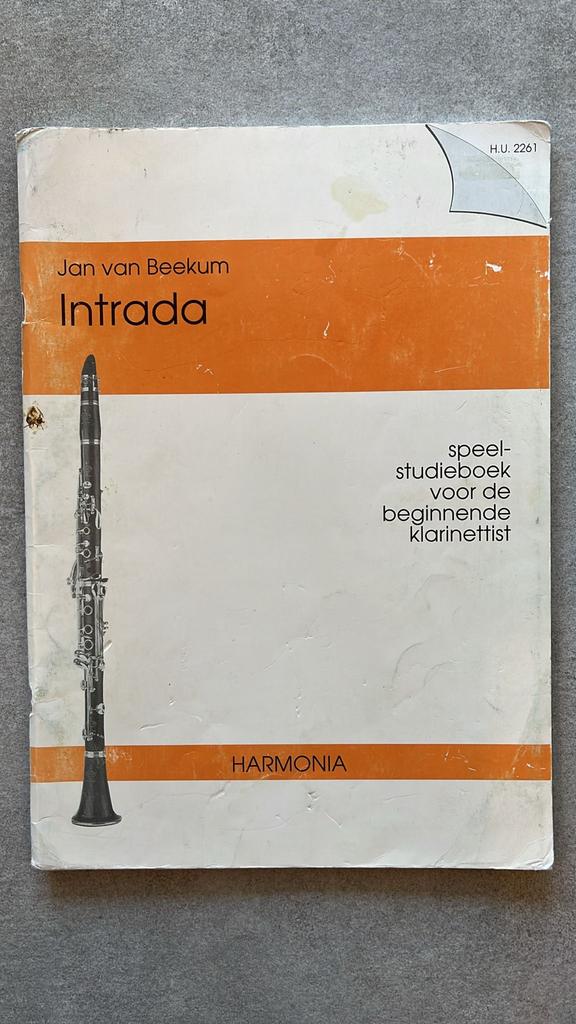 Intrada - Speel- en studieboek voor klarinet (Jan van Beekum, Muziek en Instrumenten, Ophalen of Verzenden, Gebruikt, Overige materialen