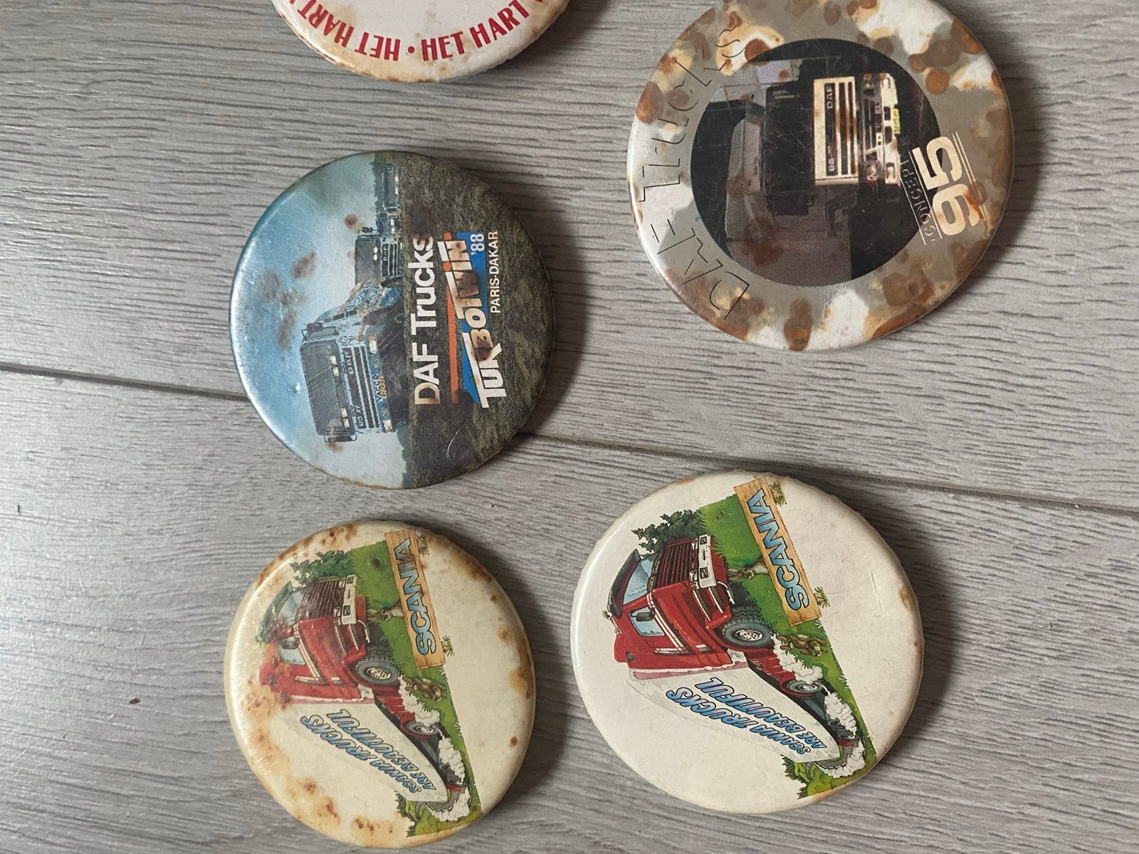 Vintage Buttons - Diverse Collectie Speldjes, Ophalen of Verzenden, Gebruikt, Transport, Button