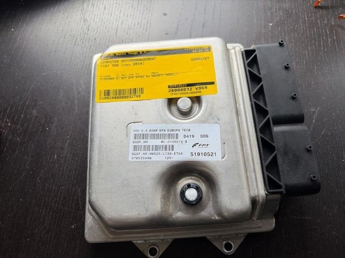 Computer Motormanagement van een Fiat 500, Gebruikt, -, -, Fiat
