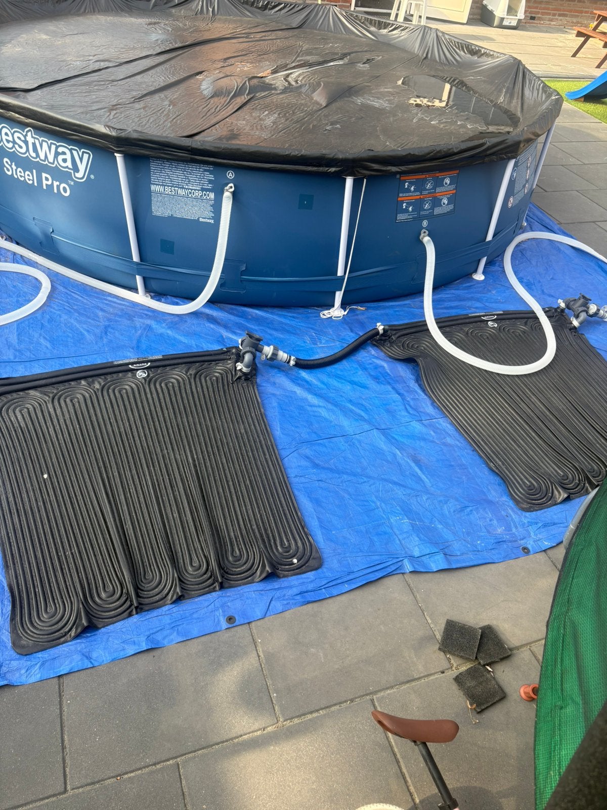 Intex Solarmat 120x120 cm 2 stuks, Minder dan 80 cm, Rond, 300 cm of meer, Ophalen of Verzenden
