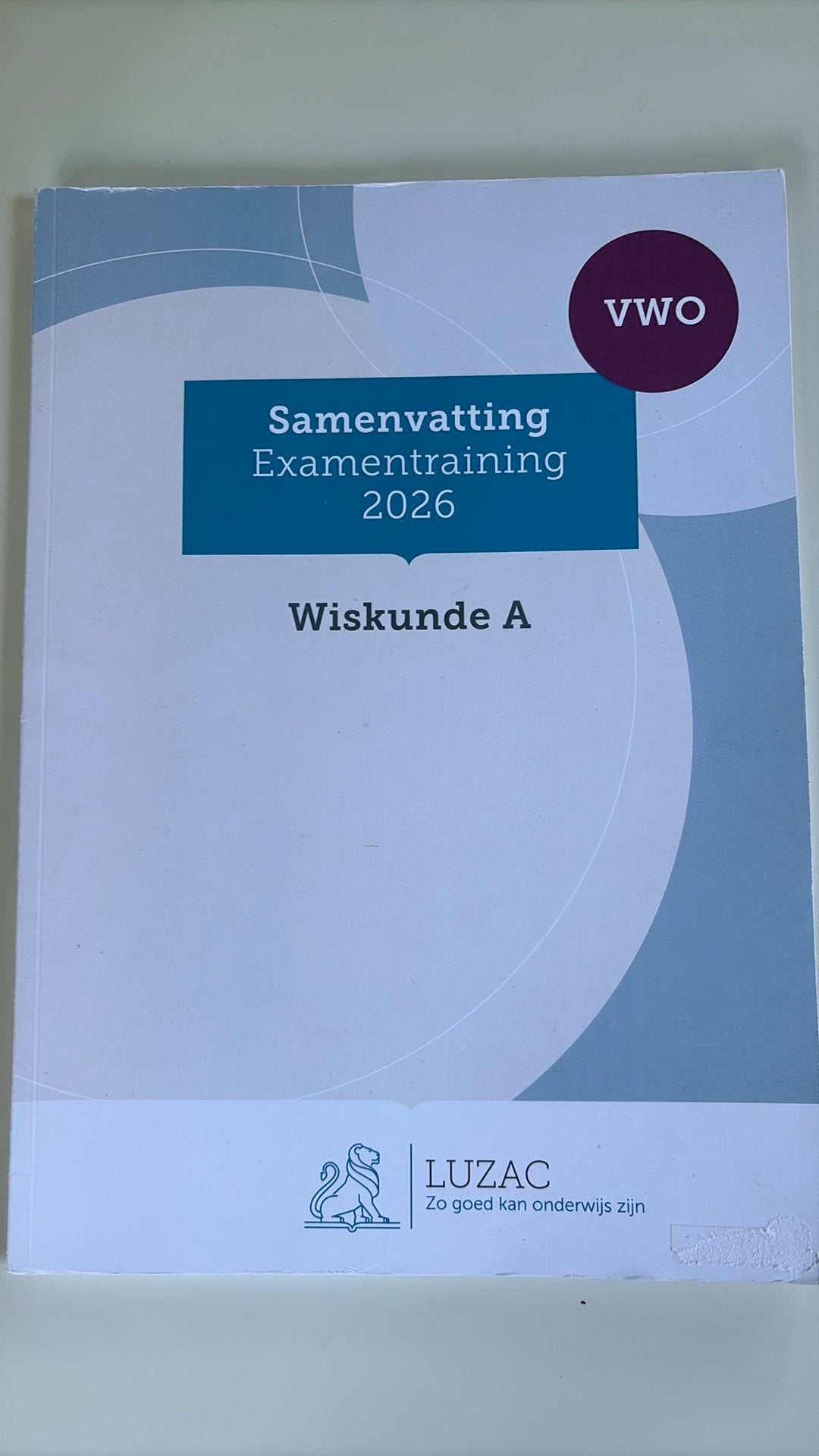 Luzac Samenvatting Examentraining Wiskunde A 2026, Boeken, Schoolboeken, VWO, Wiskunde A, Ophalen of Verzenden, Zo goed als nieuw