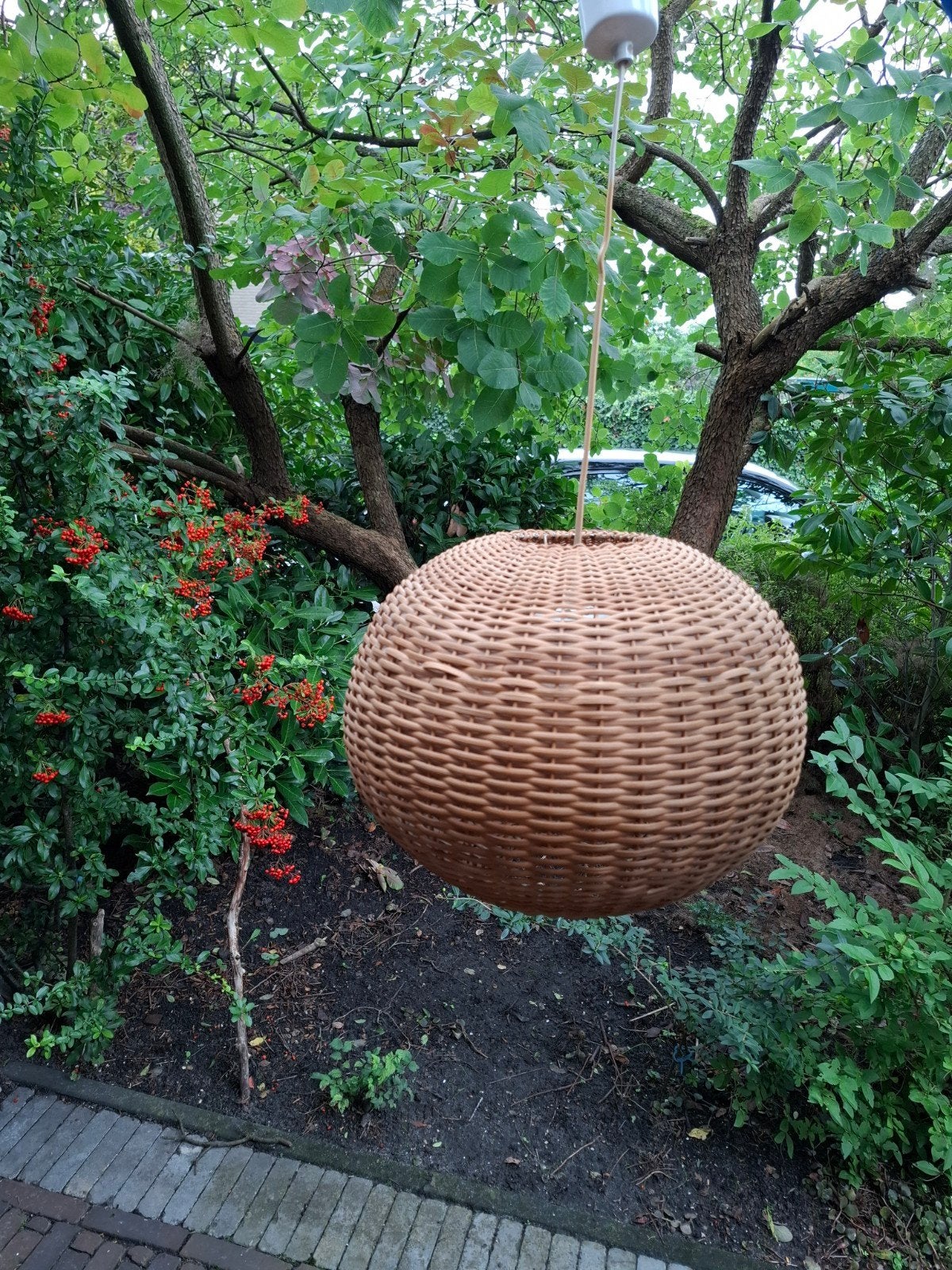 Lamp riet vinted, Ophalen, Gebruikt, Natuurlijk materiaal