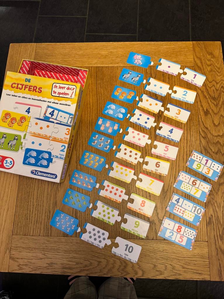Clementoni Cijfers Leren Puzzel met Kleur en Vorm, Ophalen of Verzenden, Gebruikt, Puzzelen