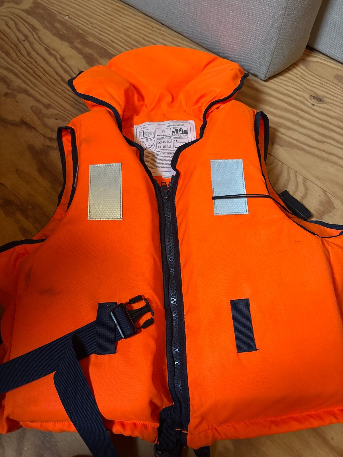 Reddingsvest 100N voor 70-90 kg, Ophalen of Verzenden, Gebruikt, Dame of Heer, Reddingsvest of Zwemvest