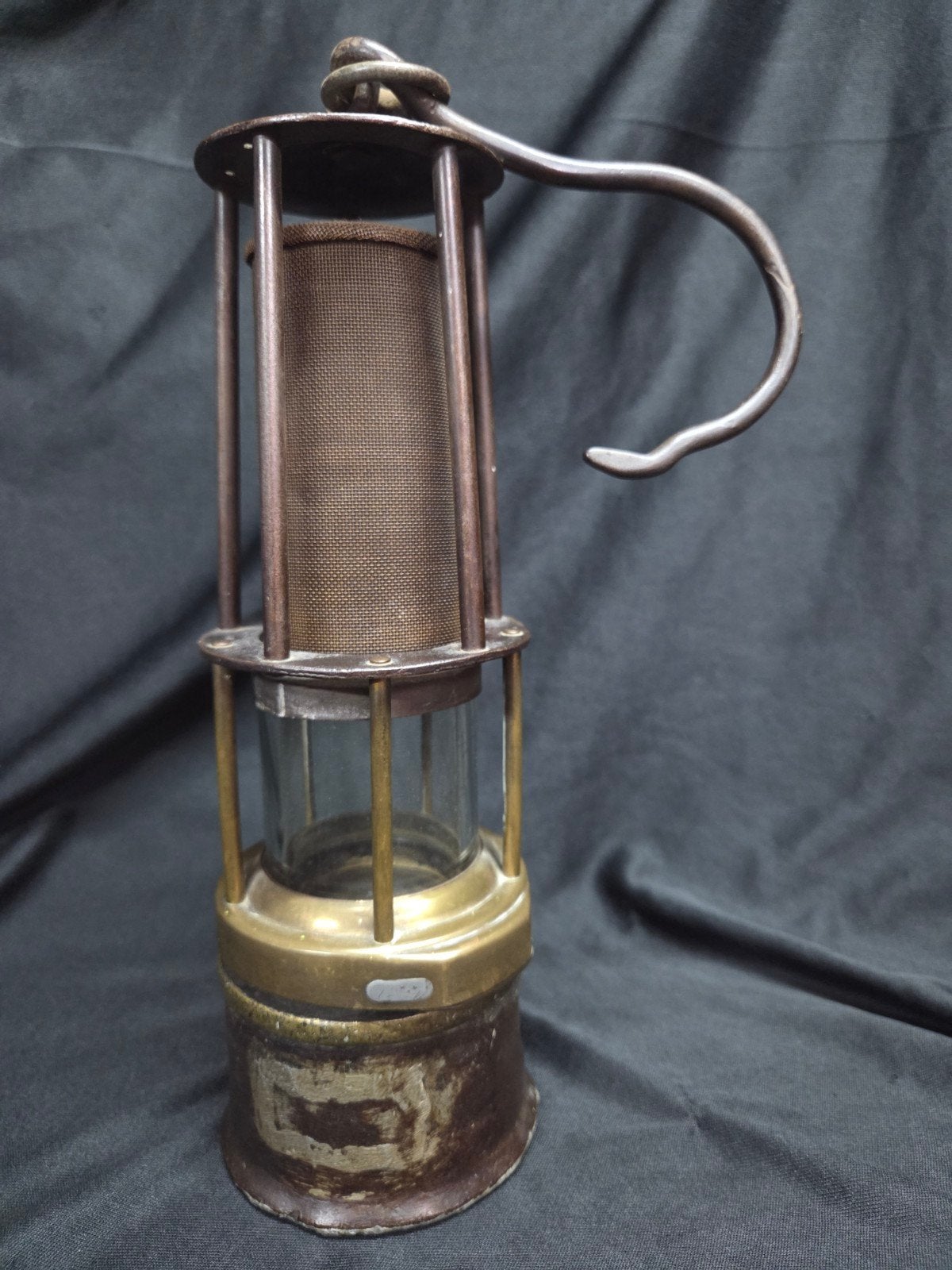 Oude decoratieve mijnlamp - 40cm - Voor verzamelaar, Ophalen of Verzenden
