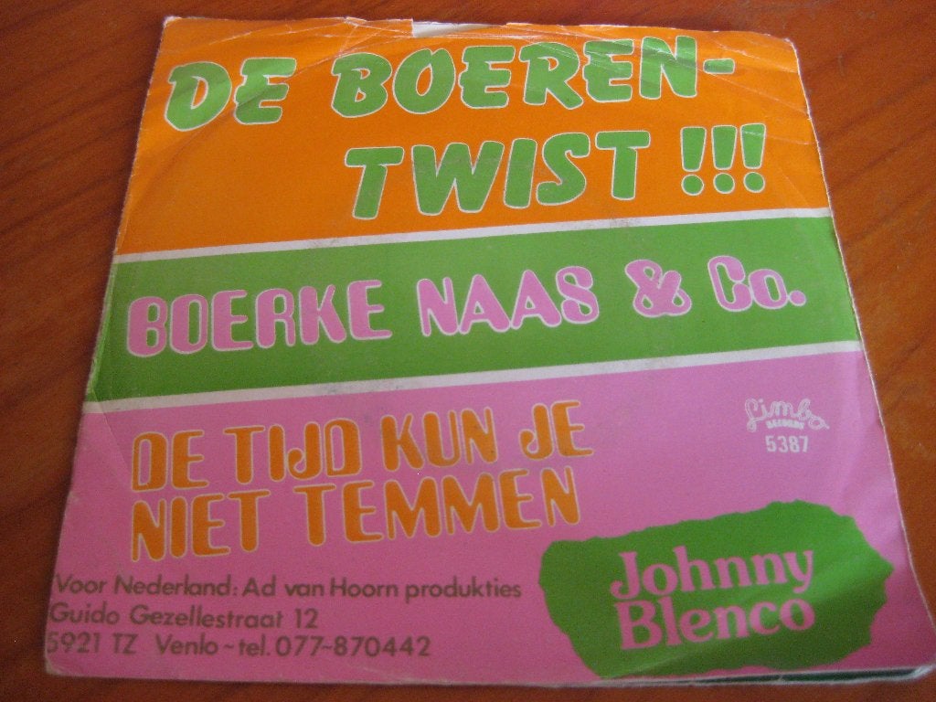 Boerke Naas + Co.: De Boeren-Twist, Ophalen of Verzenden, Zo goed als nieuw, Nederlandstalig, Single