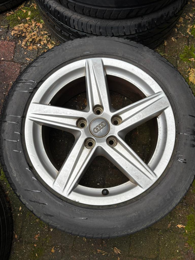 Audi A3 4 sets velgen 16 inch 5x112, Ophalen, Gebruikt, 16 inch, Banden en Velgen