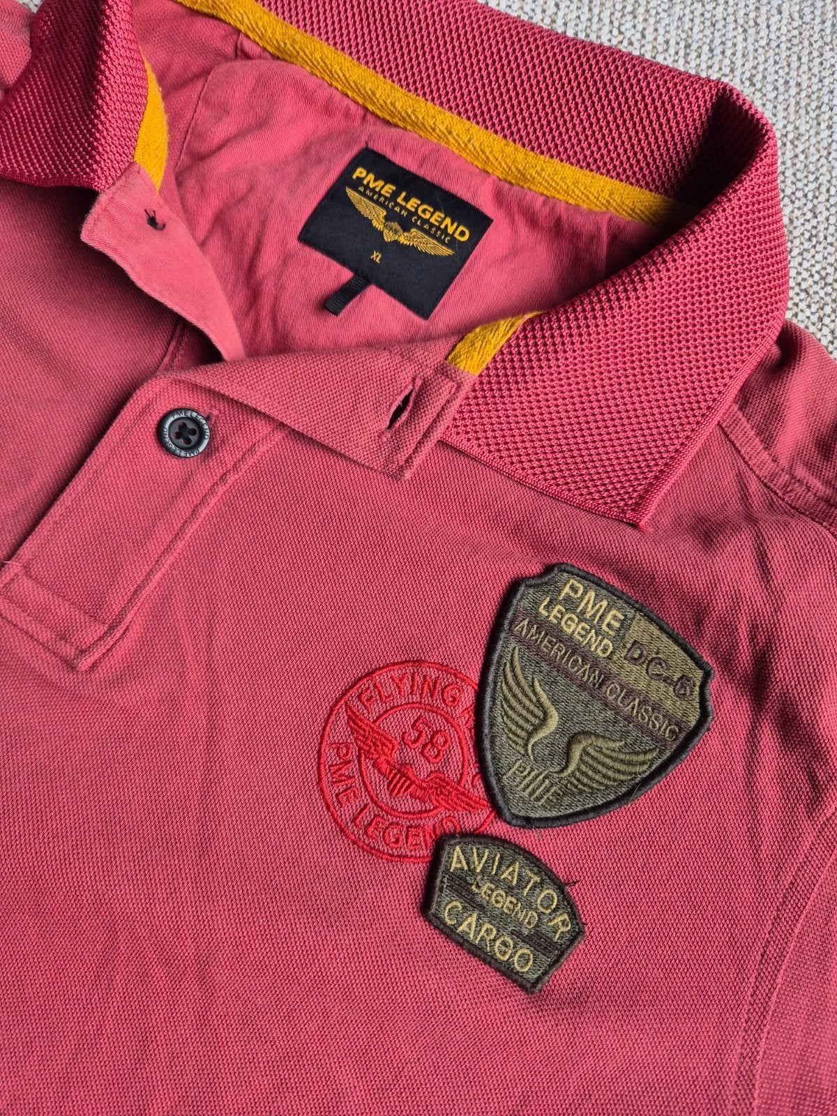 Pme Legend Pall Mall polo shirt Koraal maat XL, Kleding | Heren, Polo's, ., Maat 56/58 (XL), Ophalen of Verzenden, Zo goed als nieuw
