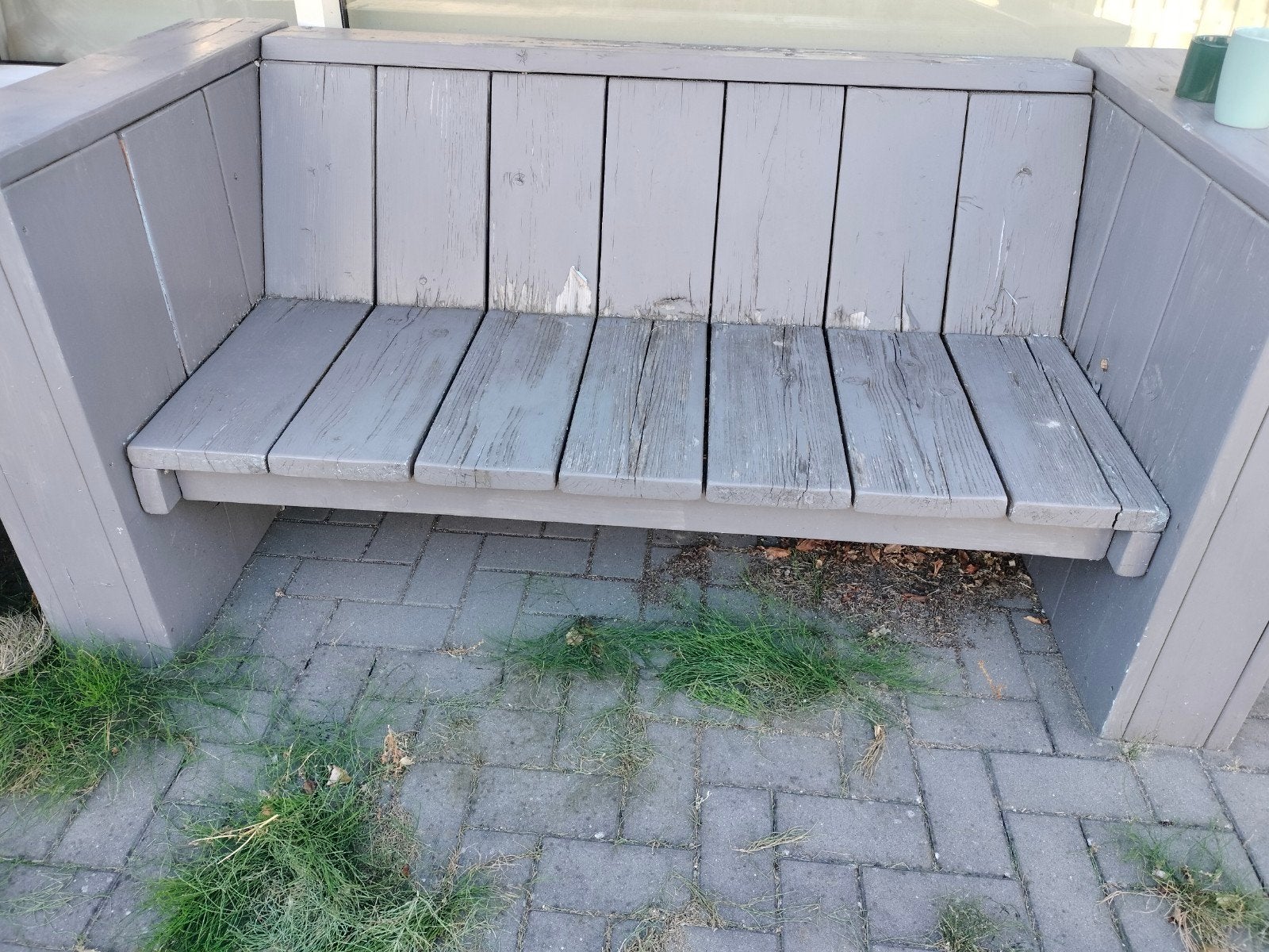 stijger houten bankje opknappertje, Ophalen, Hout