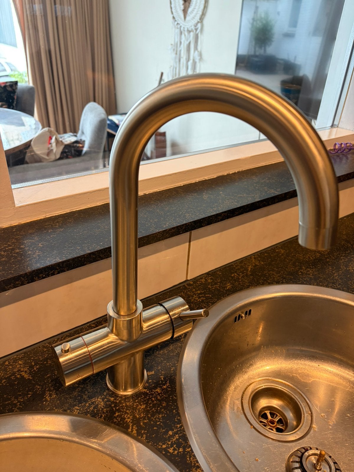 Howat 2in-1 Kokend Waterkraan Chroom met Boiler, Ophalen of Verzenden, Zo goed als nieuw