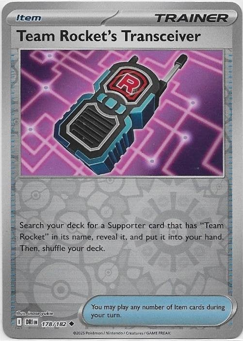Destined Rivals,  Team Rocket's Transc. [reverse] 178/182, Verzenden, Nieuw, Losse kaart