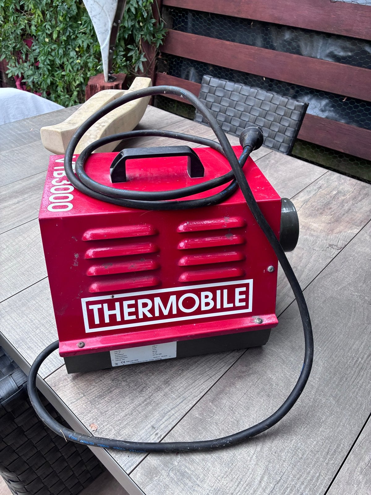 Thermobile VTB 3000 Hetelucht Kachel/Blower, Huis en Inrichting, Ophalen, Gebruikt, Overige soorten, Elektrisch