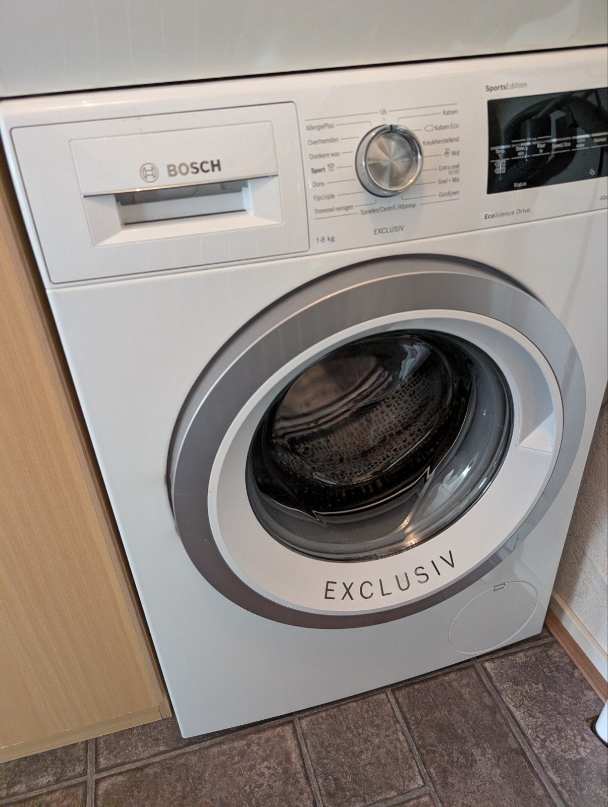 Bosch Wasmachine Exclusiv - Uitstekende Conditie, Ophalen, Zo goed als nieuw, Voorlader, Kort programma