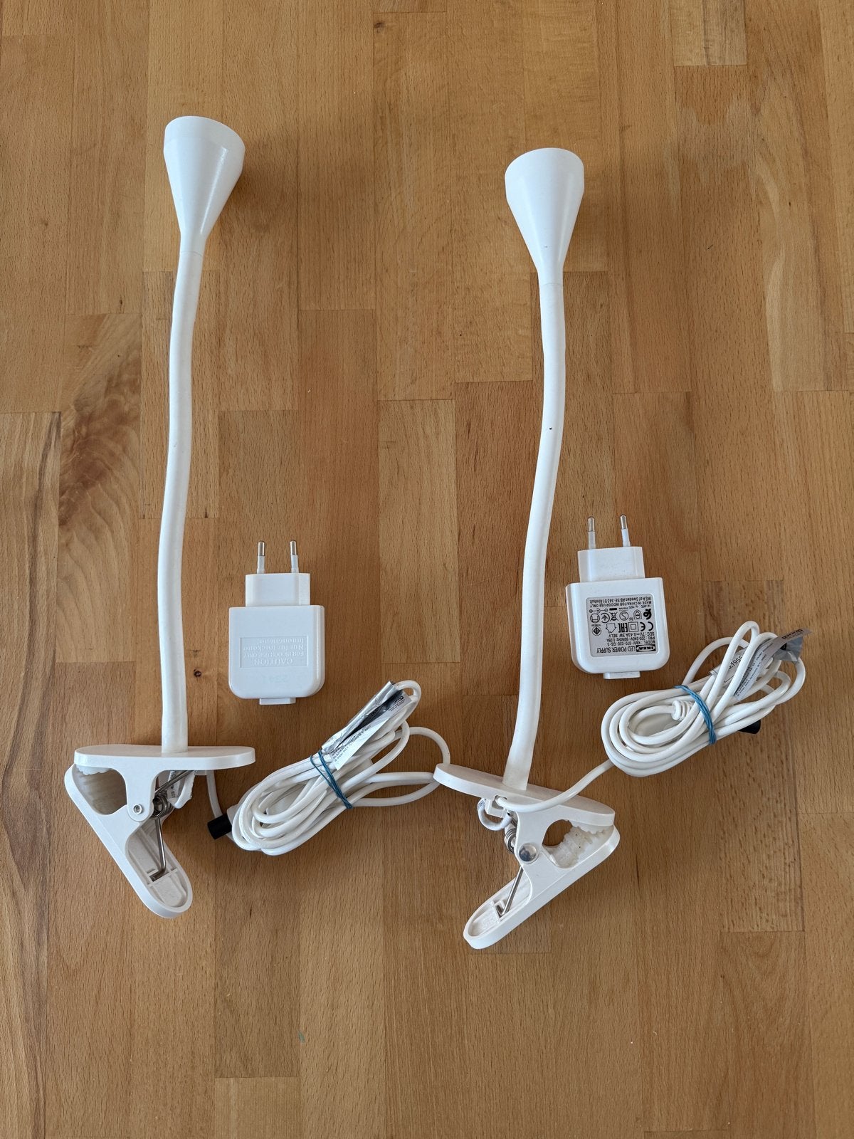 IKEA NÄVLINGE LED Klemlamp, Huis en Inrichting, Met schakelaar, Wit, Kunststof, Zo goed als nieuw