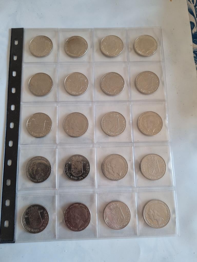 20 rijksdaalders / 2,5 gulden in dubbele koppen te koop, Ophalen of Verzenden, Koningin Juliana, 2½ gulden, Setje