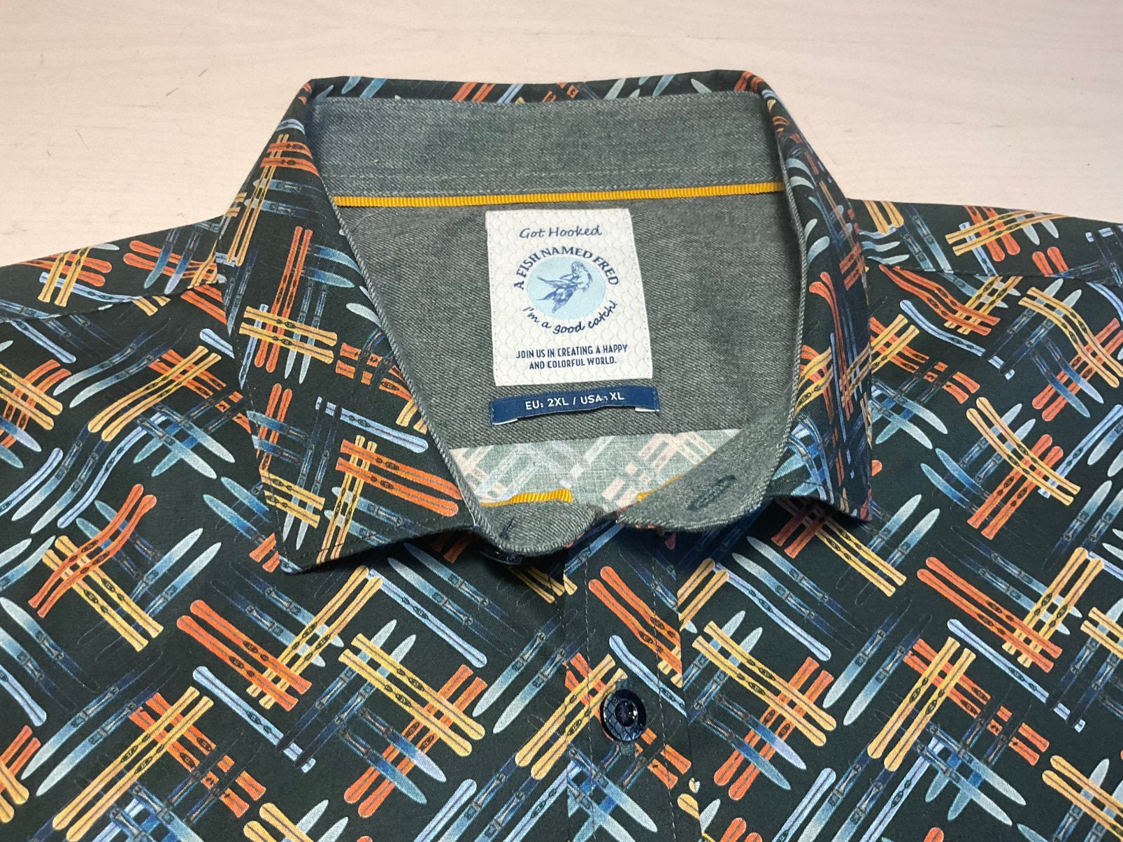 A Fish Named Fred maat 2XL voor welke look je ook gaat, Ophalen of Verzenden, Zo goed als nieuw, Meerkleurig, Overige halswijdtes