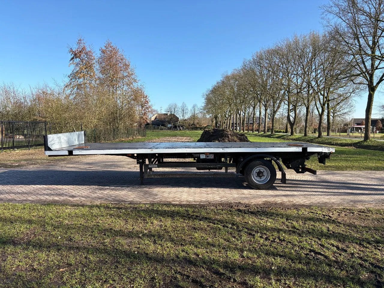 SAXAS Be oplegger vlak breed 2.55 cm (bj 2010), Overige brandstoffen, Bedrijf, Geïmporteerd, Aanhangers en Opleggers