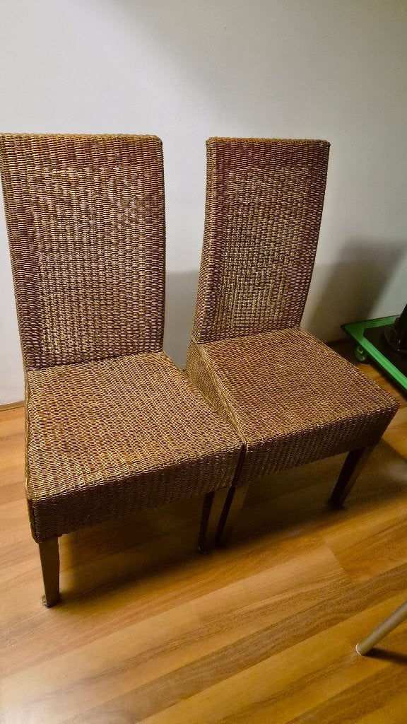 2 Rotom eetkamerstoelen, Ophalen, Gebruikt, Twee, Bruin