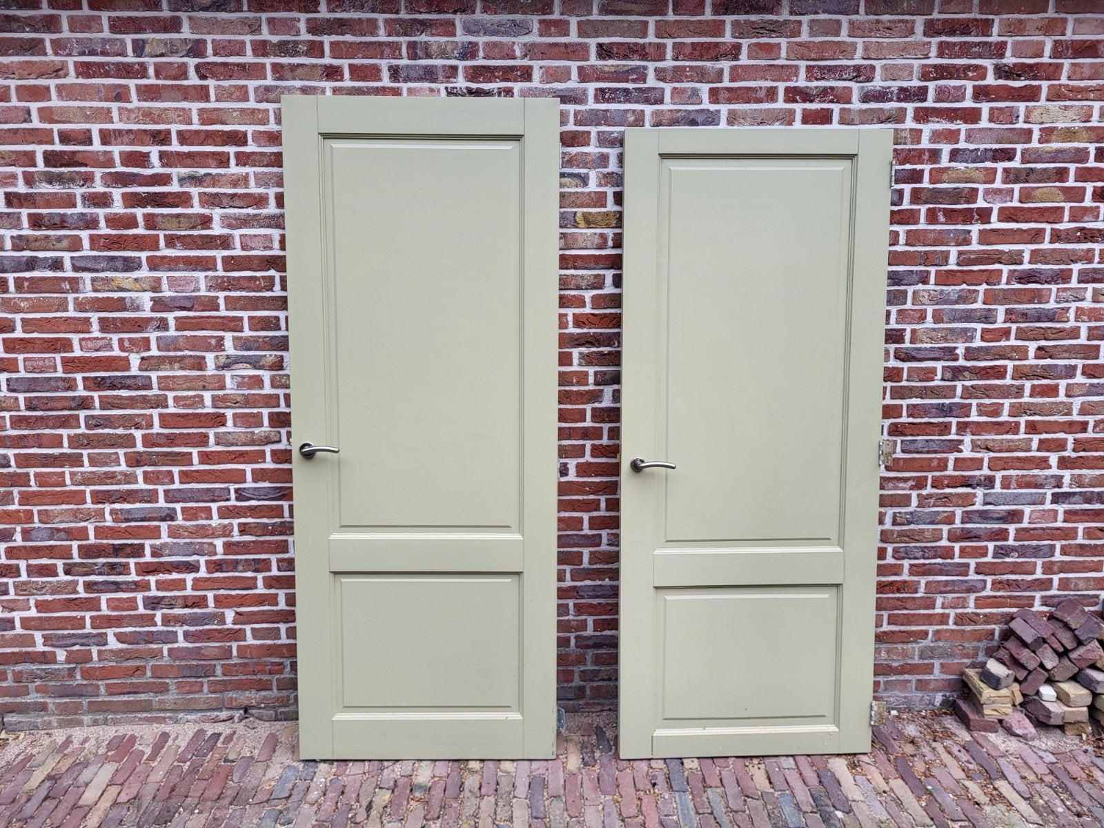 massieve houten binnendeuren, Doe-het-zelf en Verbouw, Deuren en Horren, Ophalen, Gebruikt, 80 tot 100 cm, Binnendeur