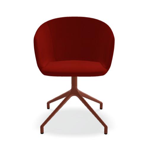 MDD Grace Chair Stoel Swivel Rood Set 6 | €635 p stuk nu, Ophalen of Verzenden, MDD, MDD, Vijf, Zes of meer stoelen