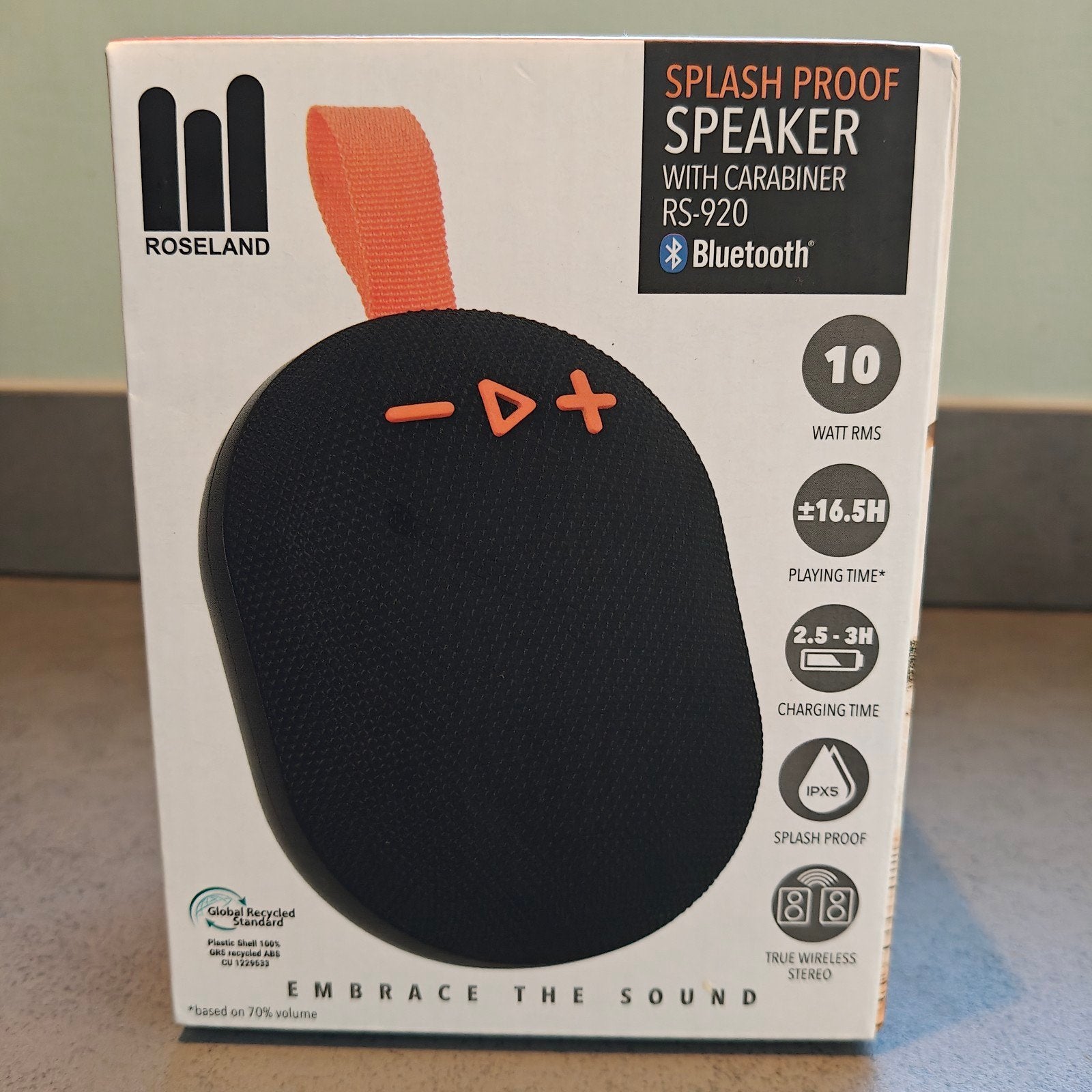 Roseland RS-920 Splash Proof Bluetooth Speaker, Overige merken, Bluetooth, Nieuw, Ophalen of Verzenden