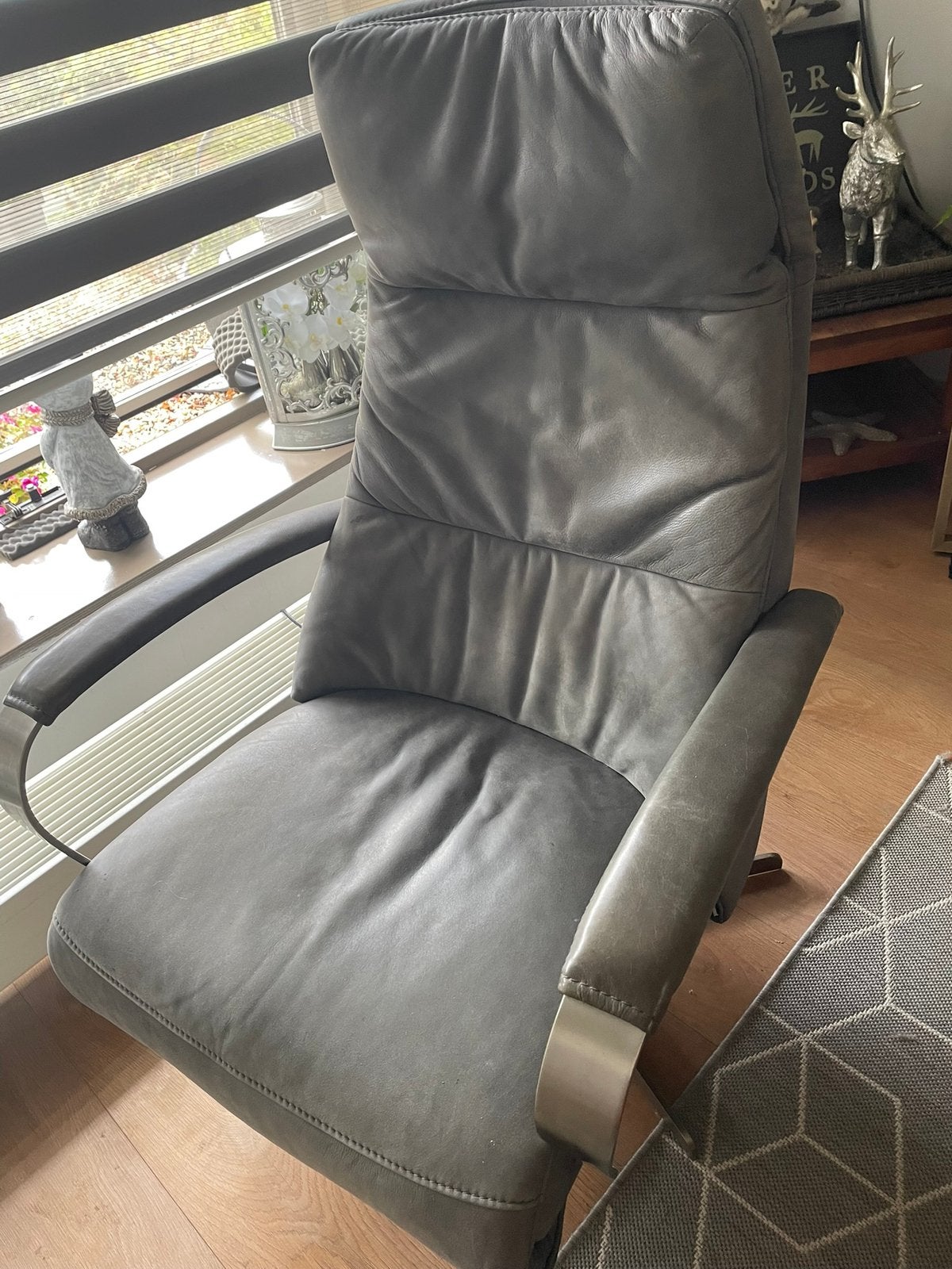 Mooie lederen electrische fauteuile van prominent, Huis en Inrichting, Fauteuils, Ophalen, Zo goed als nieuw, 75 tot 100 cm, 50 tot 75 cm