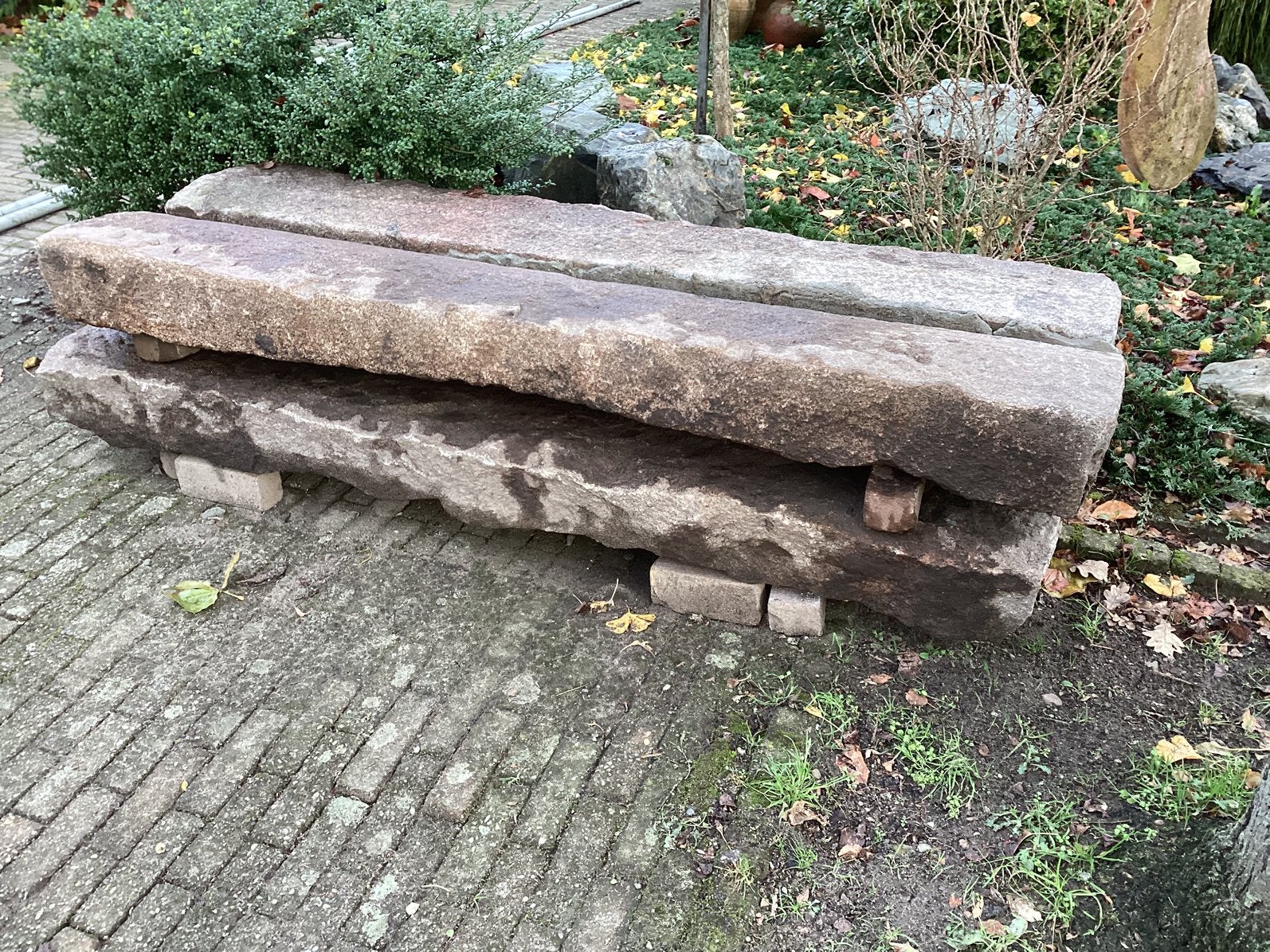 Authentieke oude granieten banden, Tuin en Terras, Ophalen, Biels, Zo goed als nieuw, Natuursteen