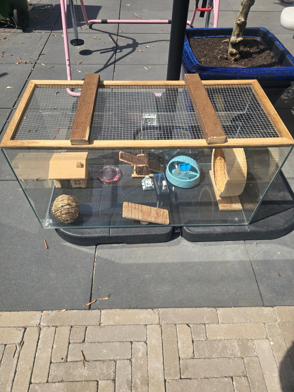 gratis hamster verblijf met accessoires, Minder dan 75 cm, Ophalen, Minder dan 60 cm, Hok