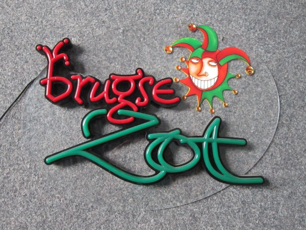 BRUGSE ZOT LED LICHTRECLAME, Verzamelen, Ophalen, Nieuw, Overige typen, Overige merken
