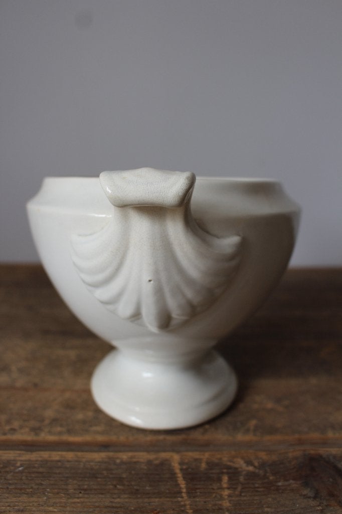 Oude brocante terrine ovaal off white Nimy *Pronck & Praal*, Ophalen of Verzenden