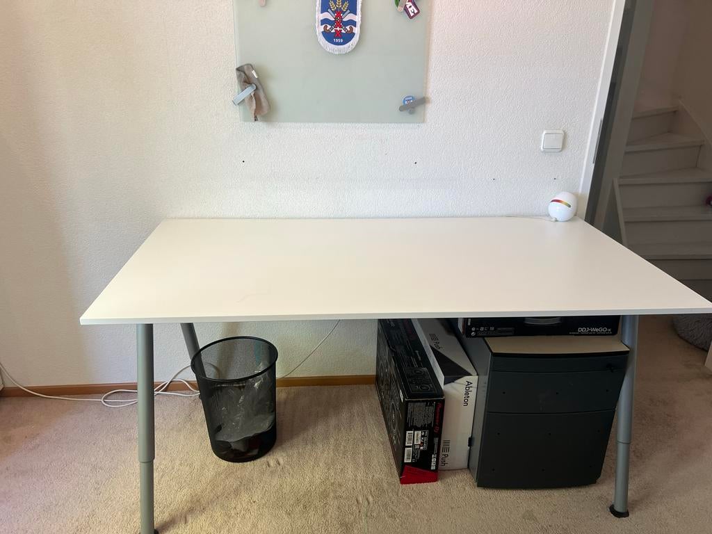 IKEA Galant bureau met verstelbare poten, Ophalen, In hoogte verstelbaar, Gebruikt, IKEA
