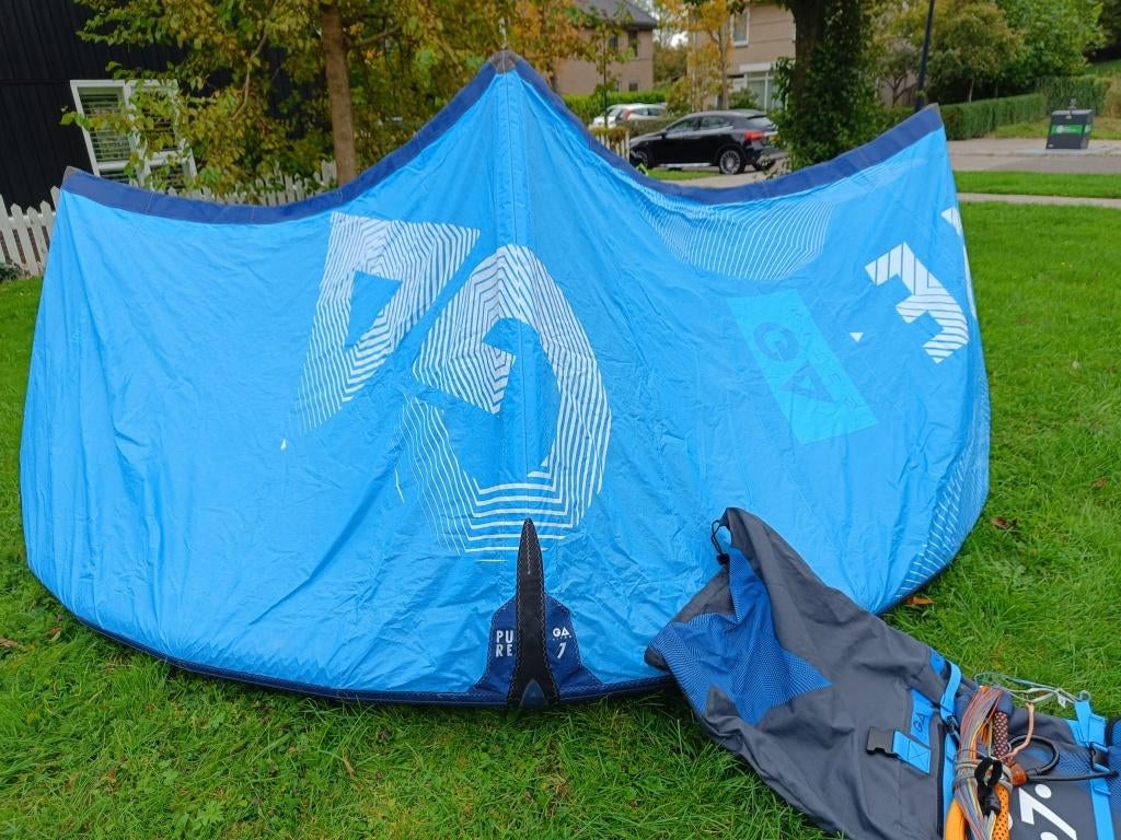 Gaastra GA Pure 7 en 6 m kite met bar, Geen board, Ophalen of Verzenden, Gebruikt, Kite